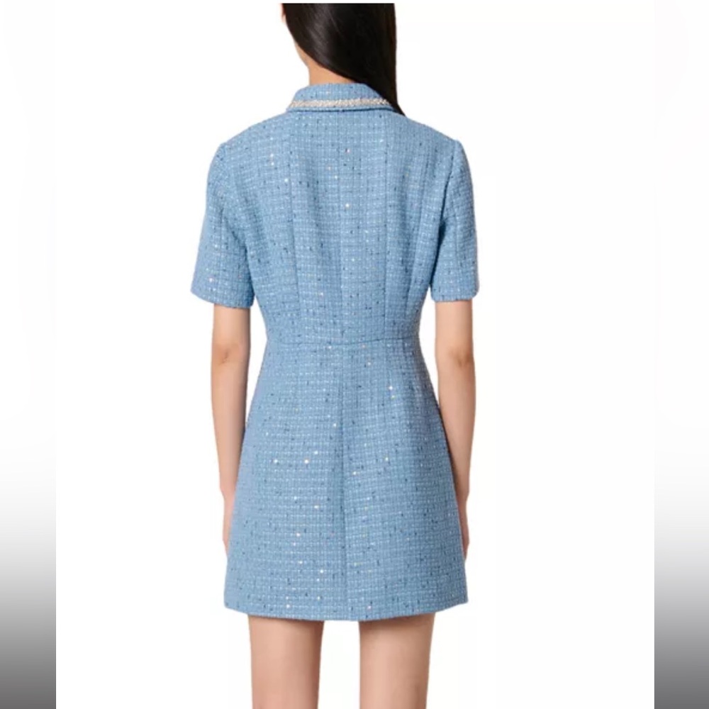 Rilya Sequin Embellished Tweed Short Dress - Picture 2 of 7